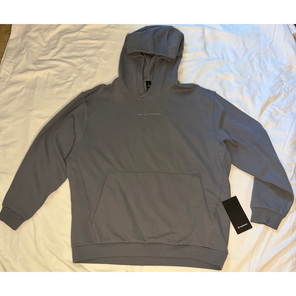 Lululemon Steady State Pullover Hoodie Graphic Smoked Graphite XL LM3G34S NEW